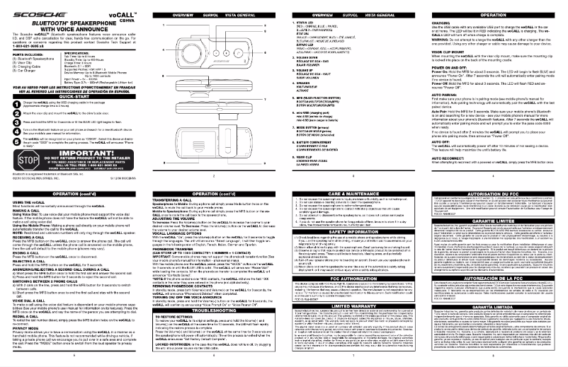Image de la première page du manuel de l'appareil CBHVA