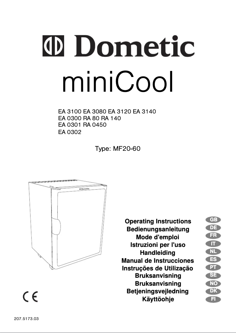 Page n°1 - Manuel utilisateur Dometic EA 0301 D