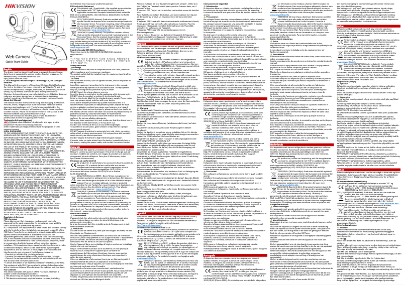 Página 1 del manual Guía de inicio rápido Hikvision DS-U04