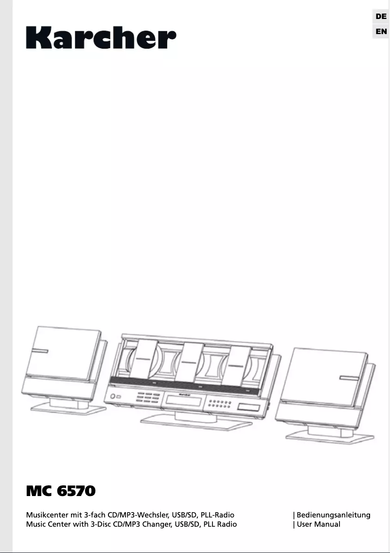 Página 1 del manual Manual de usuario Karcher Audio MC 6570