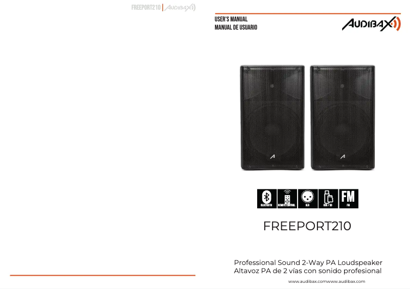Page n°1 - Manuel utilisateur Audibax Freeport 210