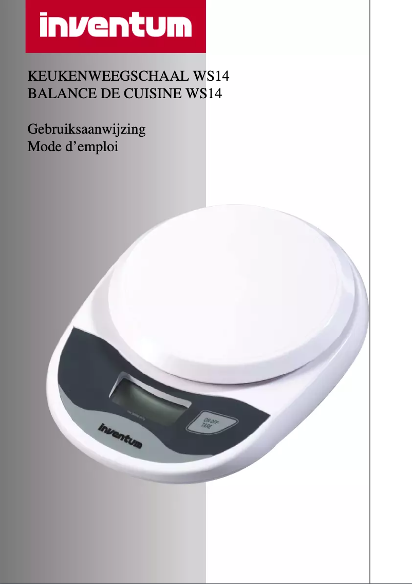 Image de la première page du manuel de l'appareil WS14