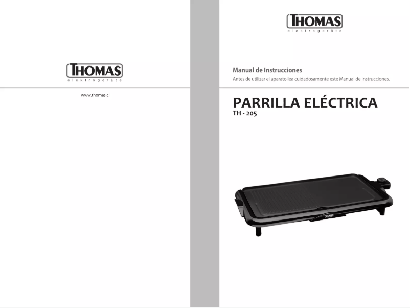 Page n°1 - Manuel utilisateur Thomas TH-205