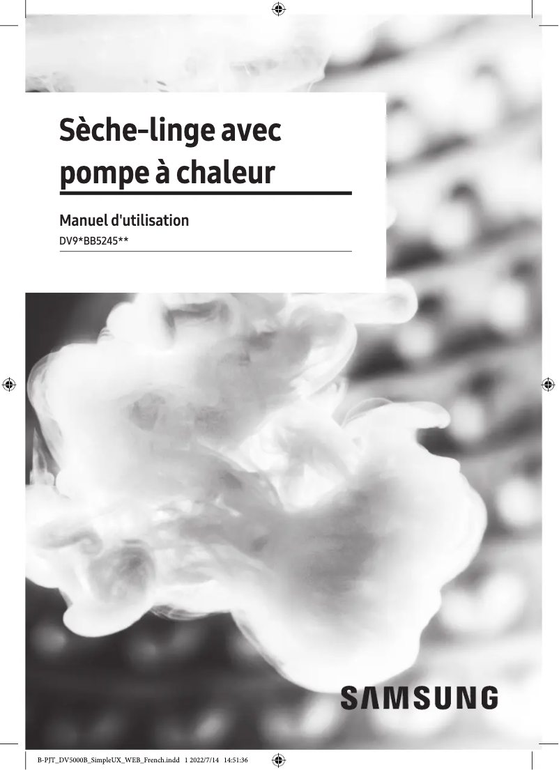 Page n°1 - Manuel utilisateur Samsung DV90BB5245TW