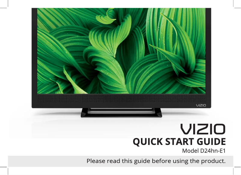 Page 1 de la notice Manuel utilisateur VIZIO D24hn-E1