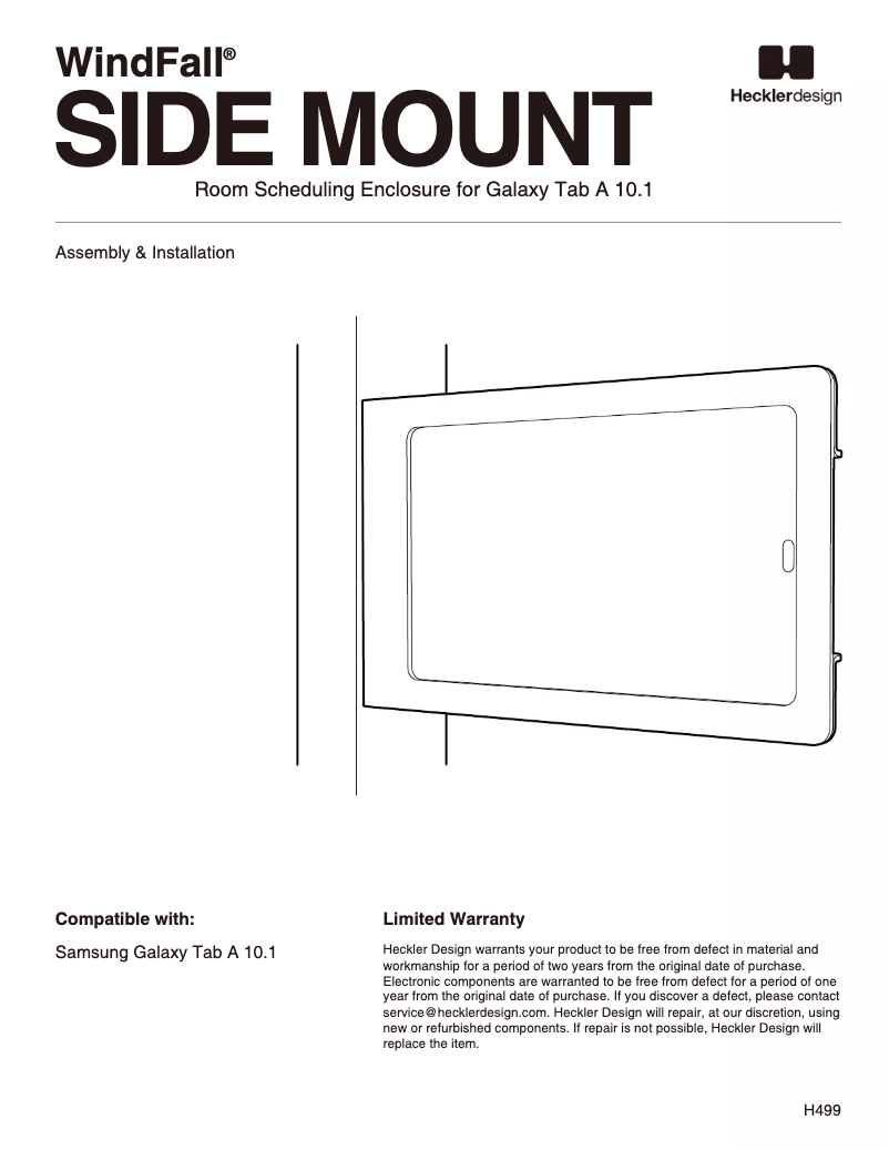 Page n°1 - Manuel utilisateur WindFall H499-BG