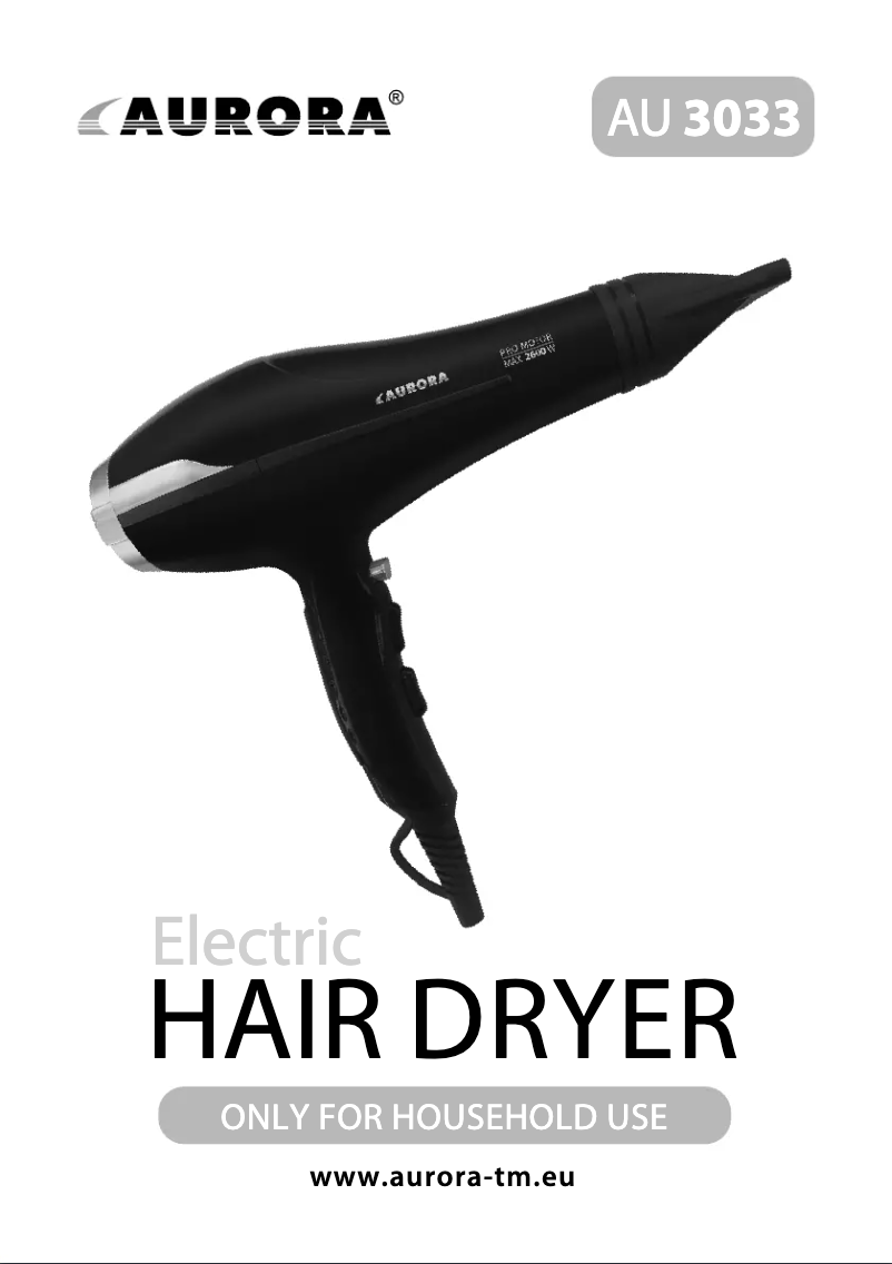 Page n°1 - Manuel utilisateur Aurora AU3033