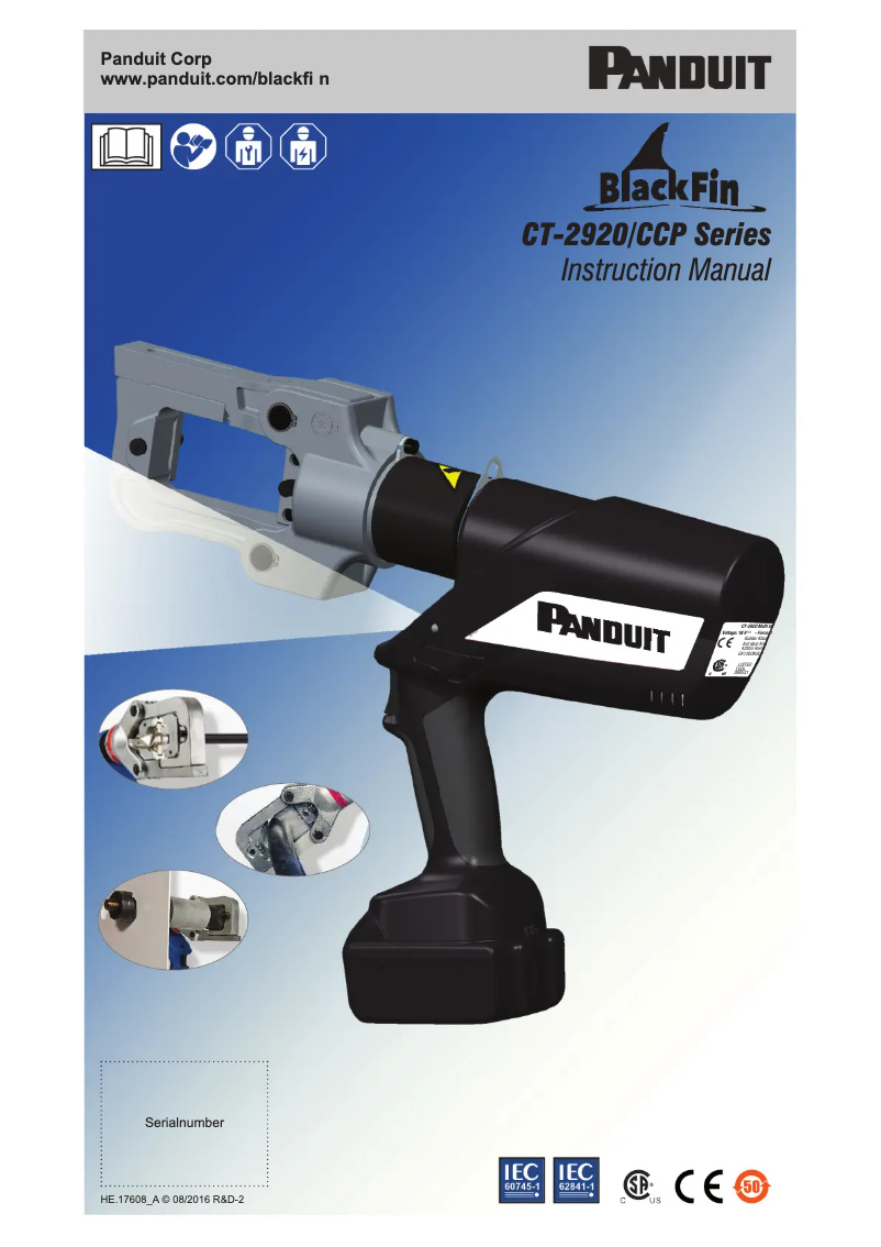 Page n°1 - Manuel utilisateur Panduit BlackFin CT-2920/CCP