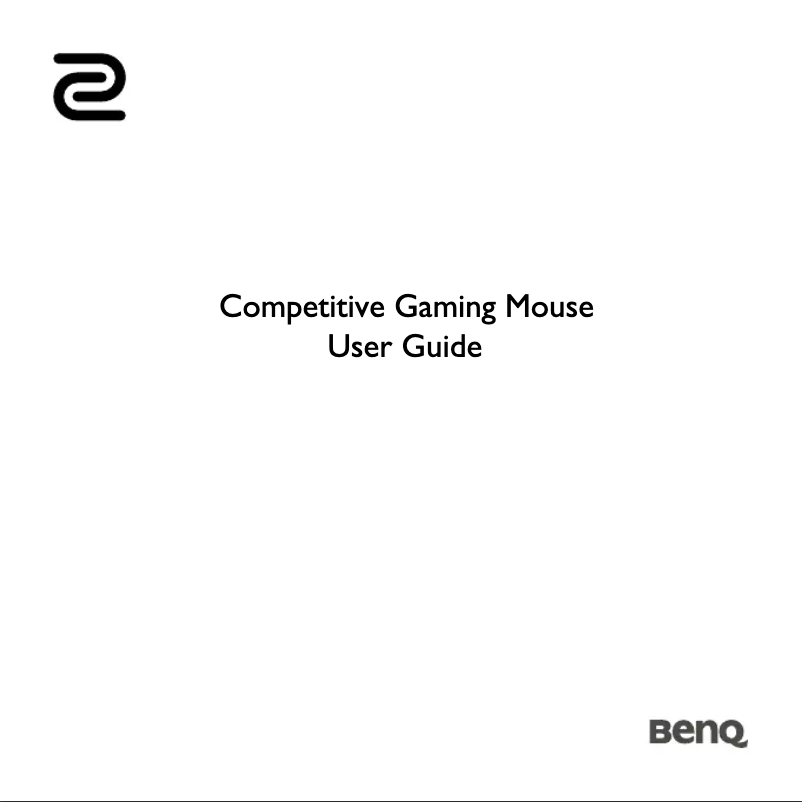 Page 1 de la notice Manuel utilisateur BenQ Zowie EC2-A