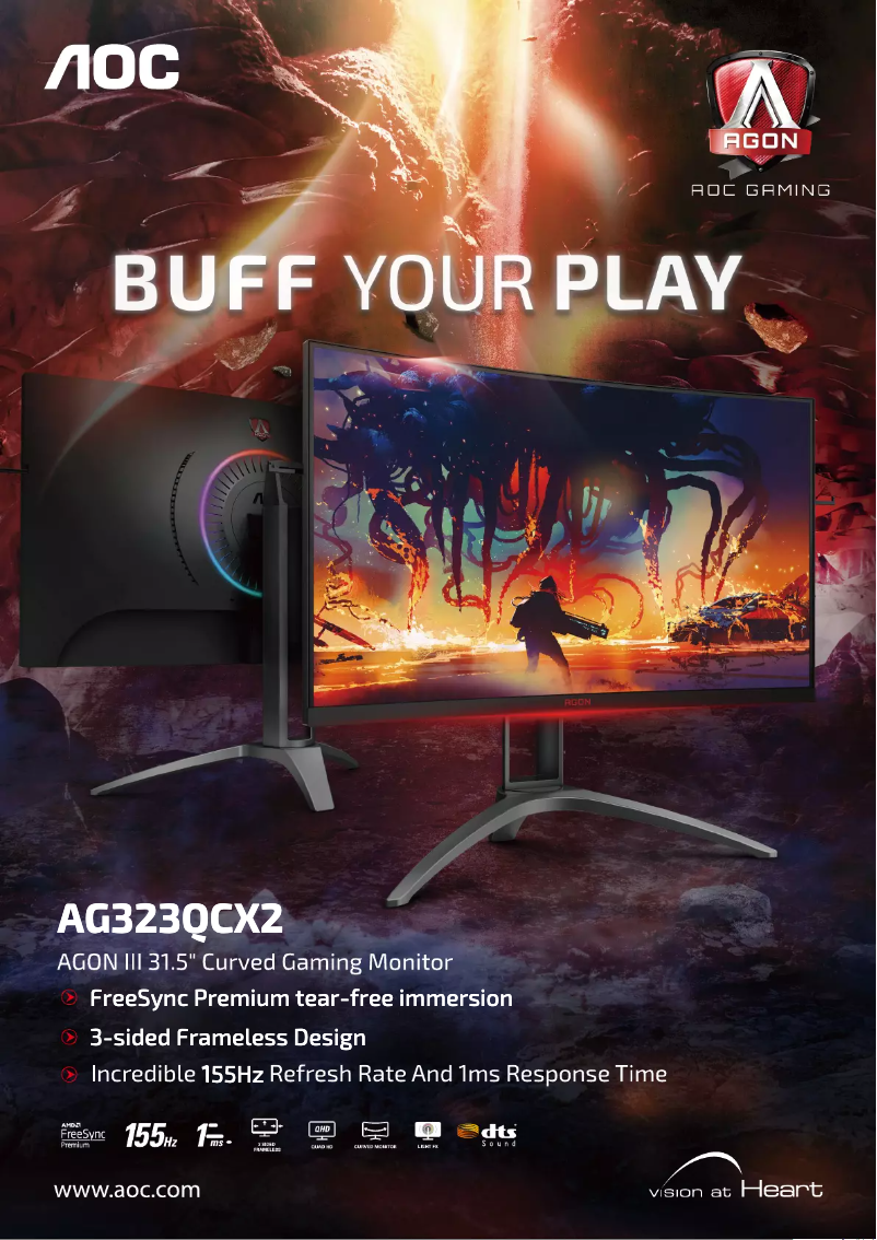 Image de la première page du manuel de l'appareil AGON AG323QCX2