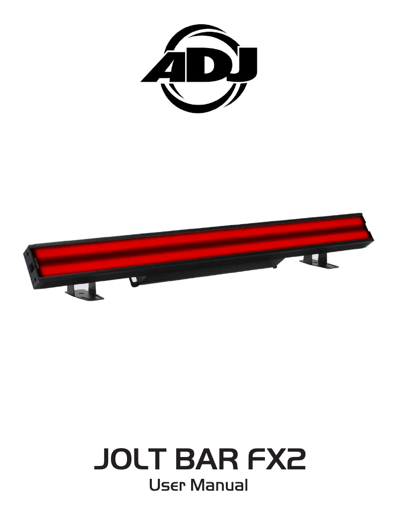 Page n°1 - Manuel utilisateur American DJ Jolt Bar FX2