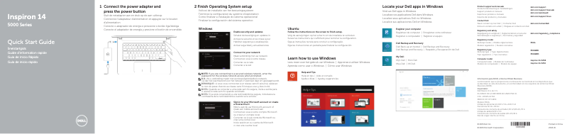 Page n°1 - Guide d'installation Dell Inspiron 5451