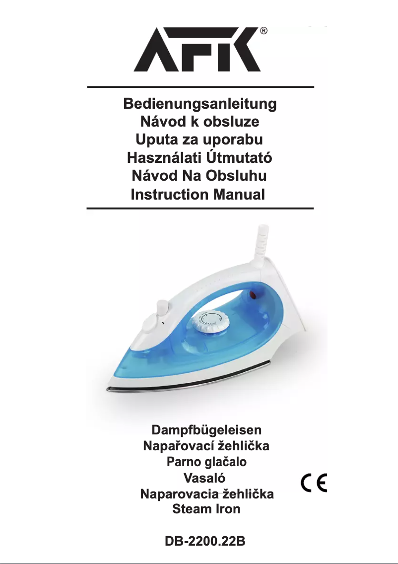 Page n°1 - Manuel utilisateur AFK DB-2200.22B