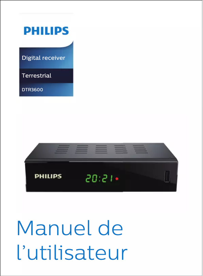 Page n°1 - Manuel utilisateur Philips NeoViu T2D DTR3600