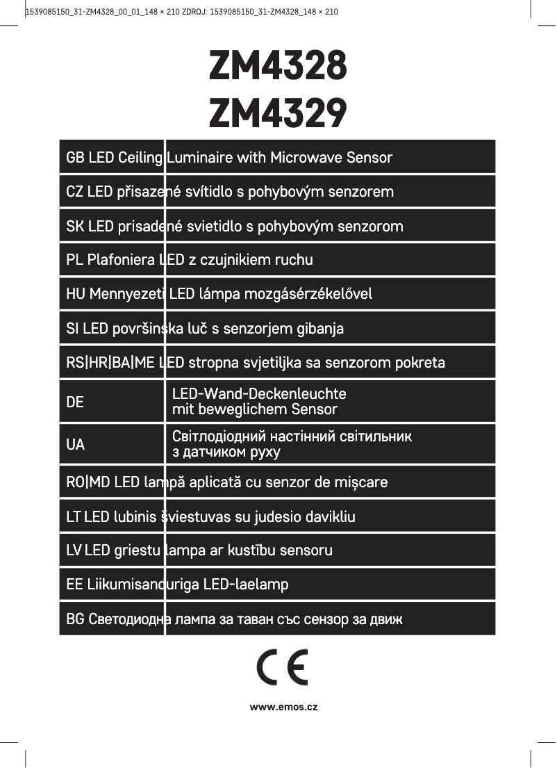 Página 1 del manual Manual de usuario Emos ZM4328