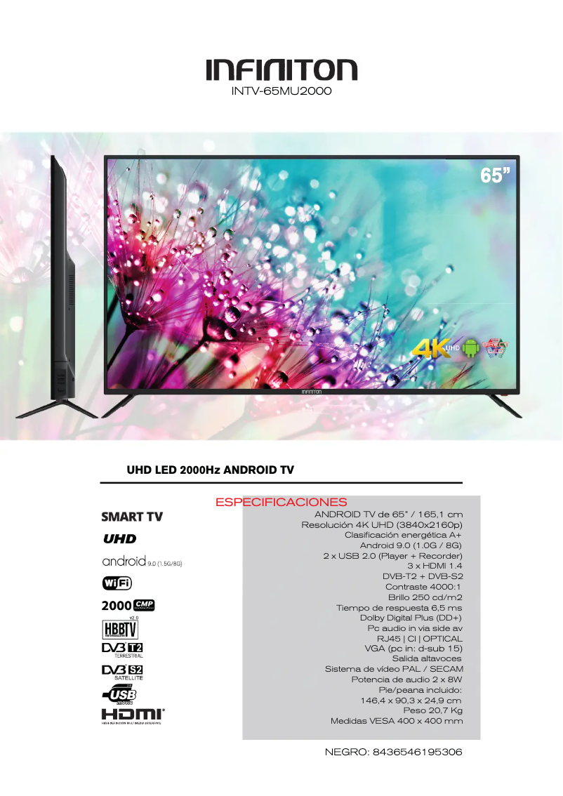 Page n°1 - Manuel utilisateur Infiniton INTV-65MU2000