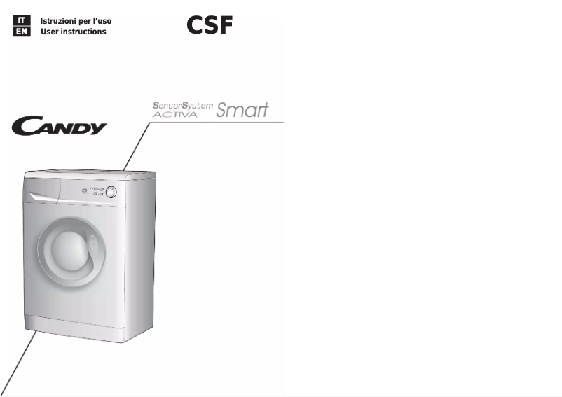 Page 1 de la notice Manuel utilisateur Candy CS F075-01S
