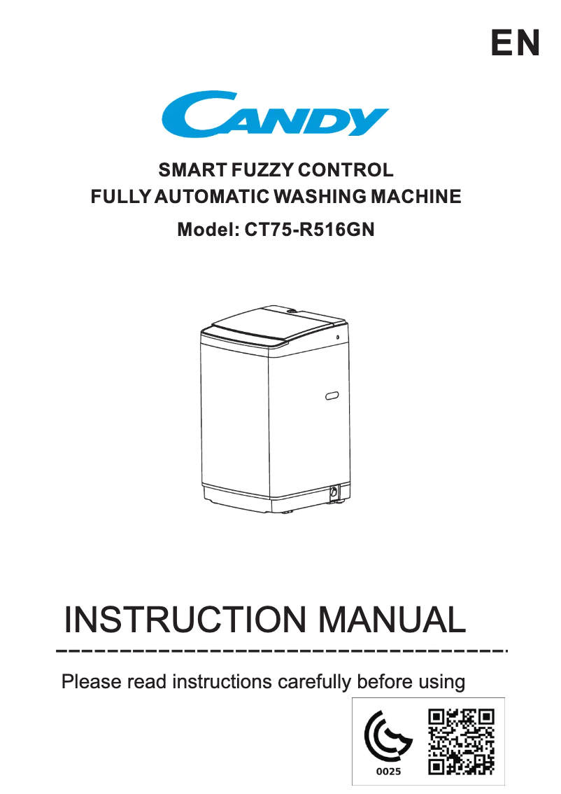 Page 1 de la notice Manuel utilisateur Candy CT75-R516GN