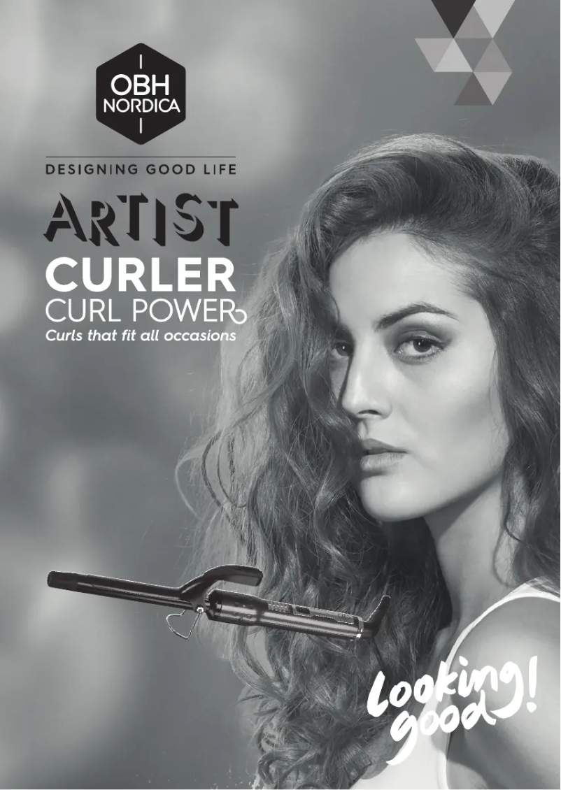 Page 1 de la notice Manuel utilisateur OBH Nordica Artist Curl Power 5835