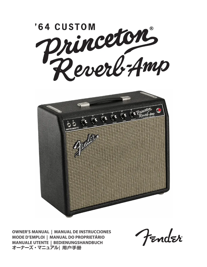 Page n°1 - Manuel utilisateur Fender '64 Custom Princeton Reverb