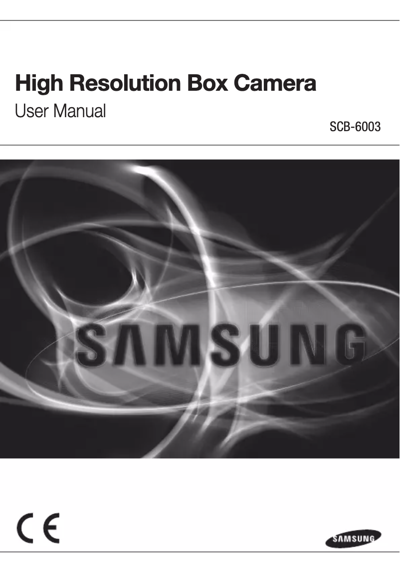 Image de la première page du manuel de l'appareil SCB-6003