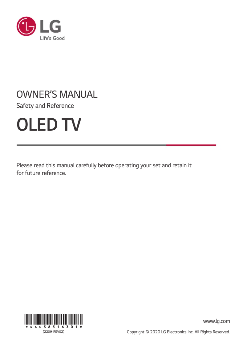 Image de la première page du manuel de l'appareil 65WS960H2ZD