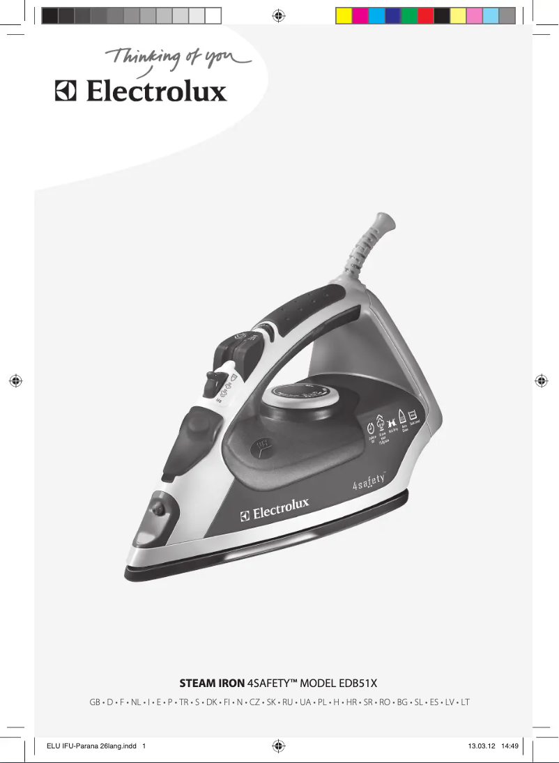 Image de la première page du manuel de l'appareil 4Safety EDB5115RP