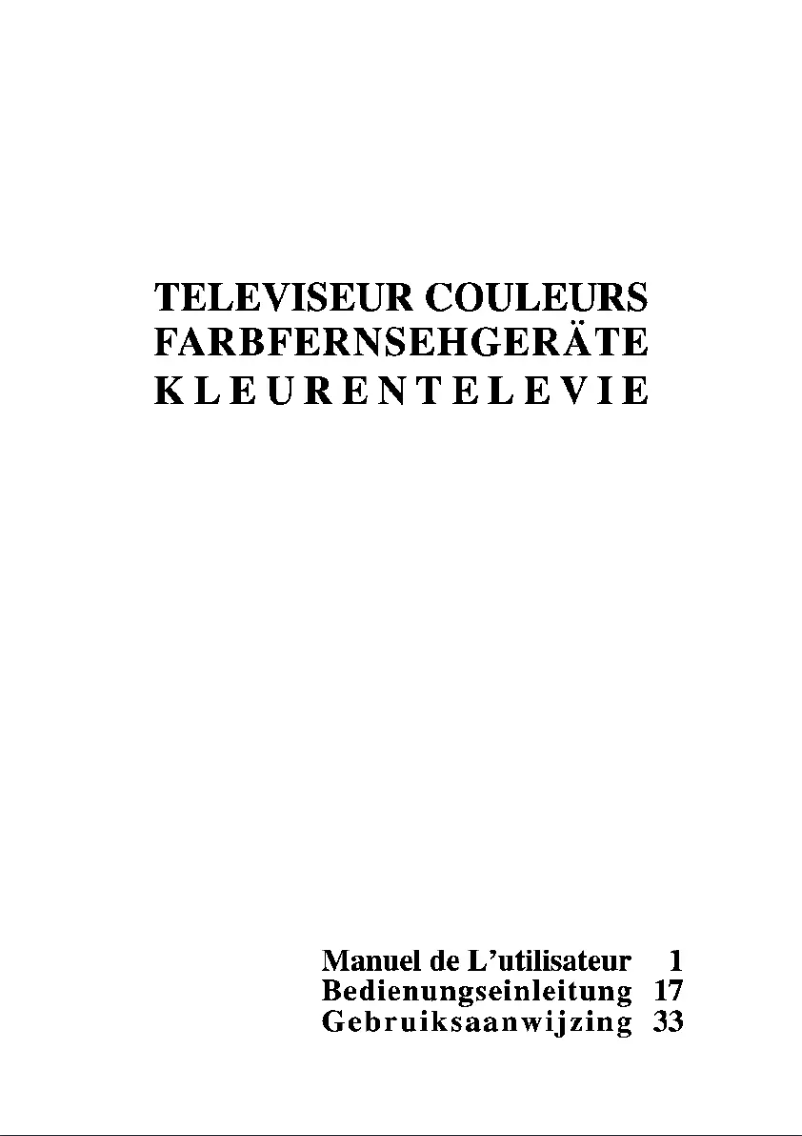 Image de la première page du manuel de l'appareil BCT 251 COV