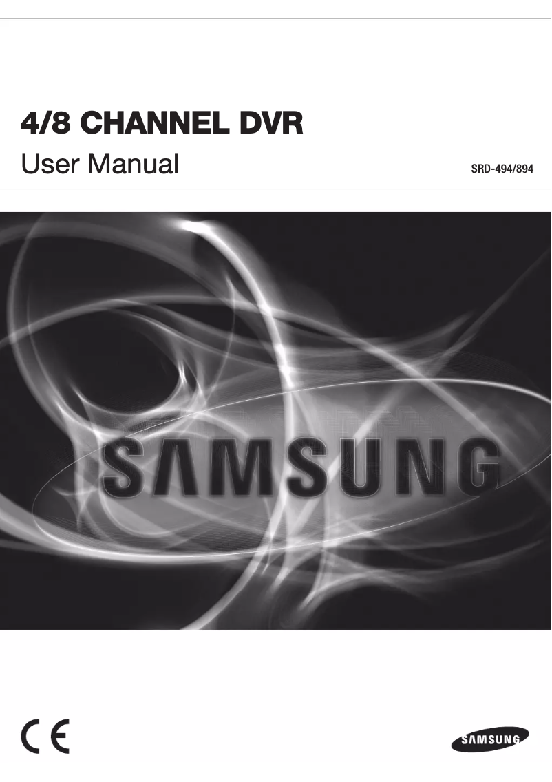 Image de la première page du manuel de l'appareil SRD-494