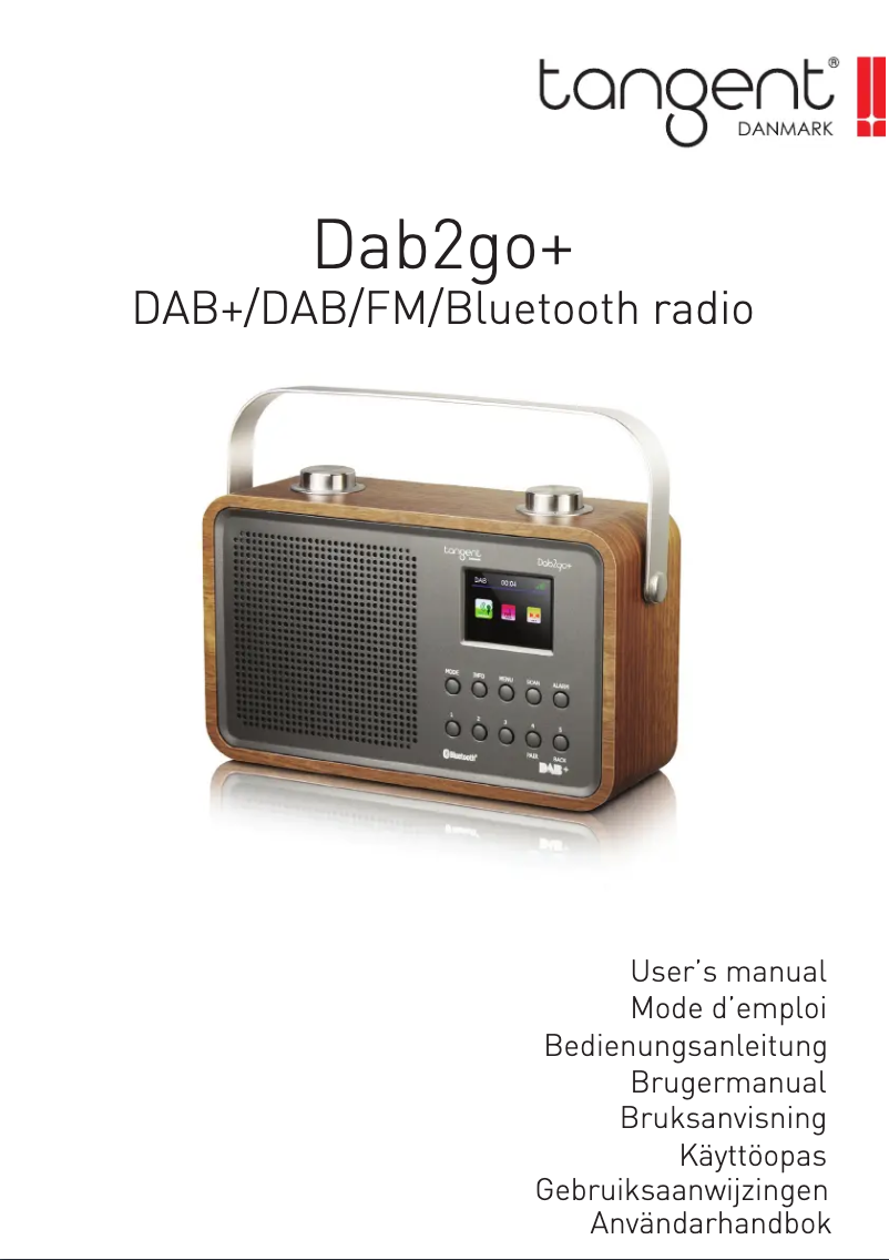 Page 1 de la notice Manuel utilisateur Tangent DAB 2go