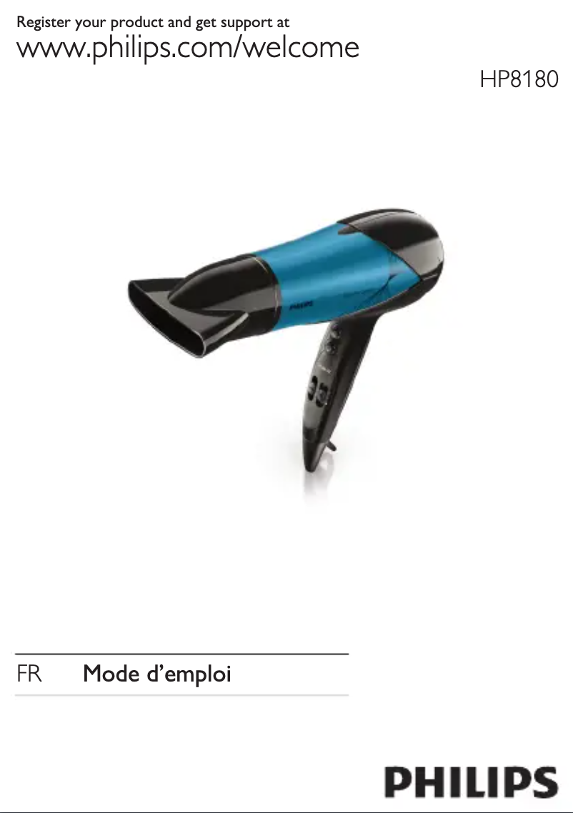 Image de la première page du manuel de l'appareil Thermoprotect HP8294