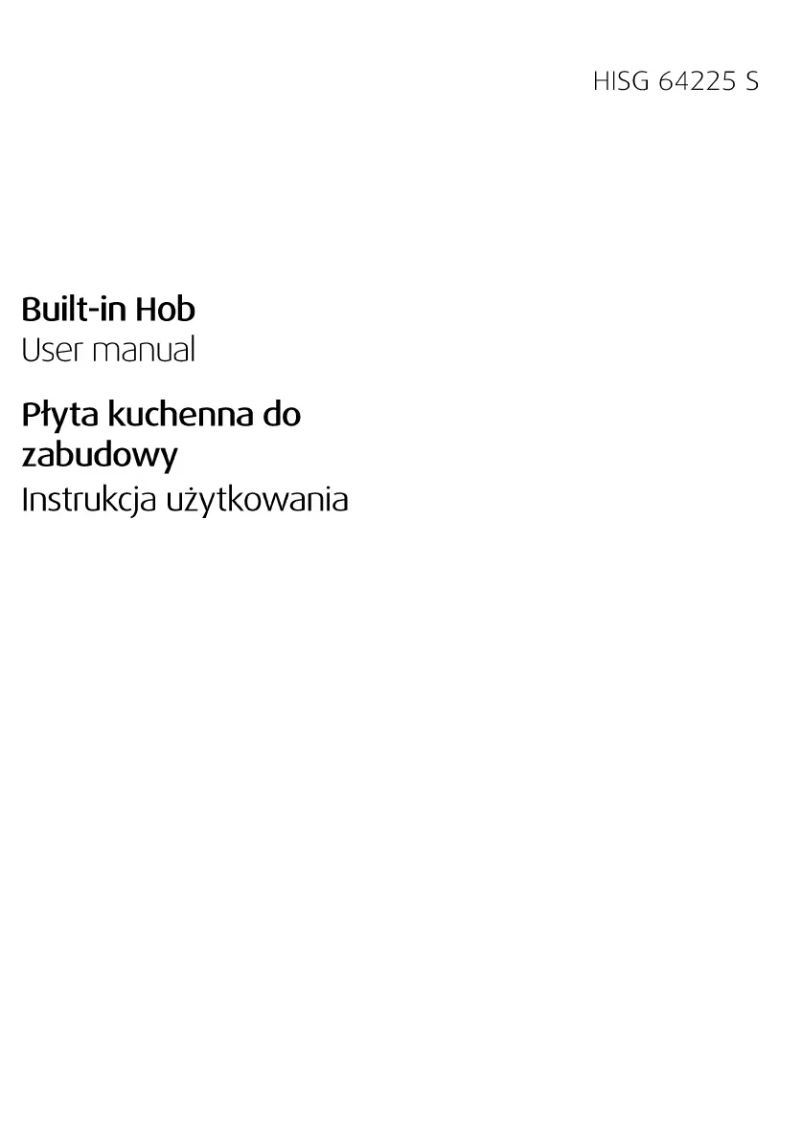 Page n°1 - Manuel utilisateur Beko HISG 64225 S
