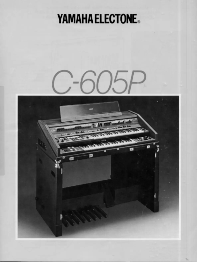 Page 1 de la notice Manuel utilisateur Yamaha Electone C-605P