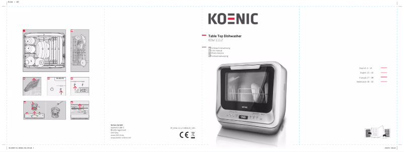 Page 1 de la notice Manuel utilisateur Koenic KDW 1112