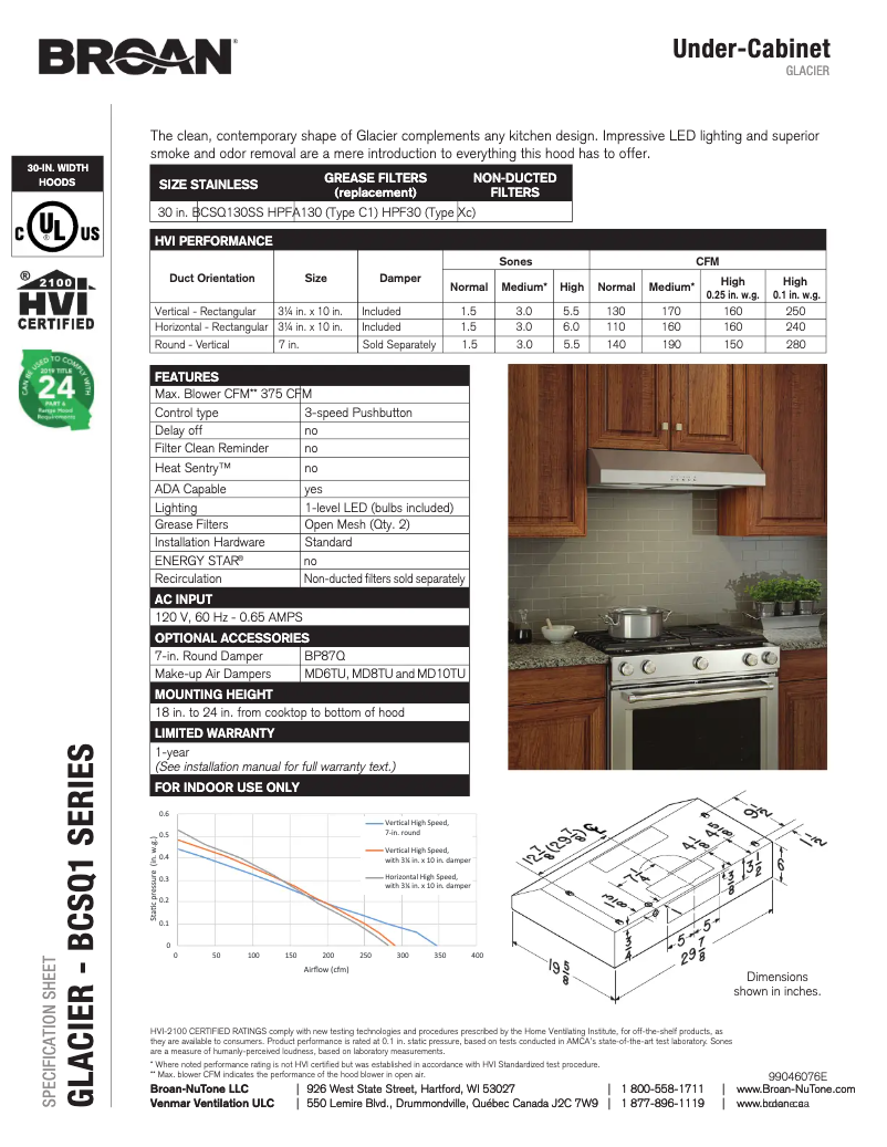 Imagen de la primera página del manual del dispositivo BCSQ130SS