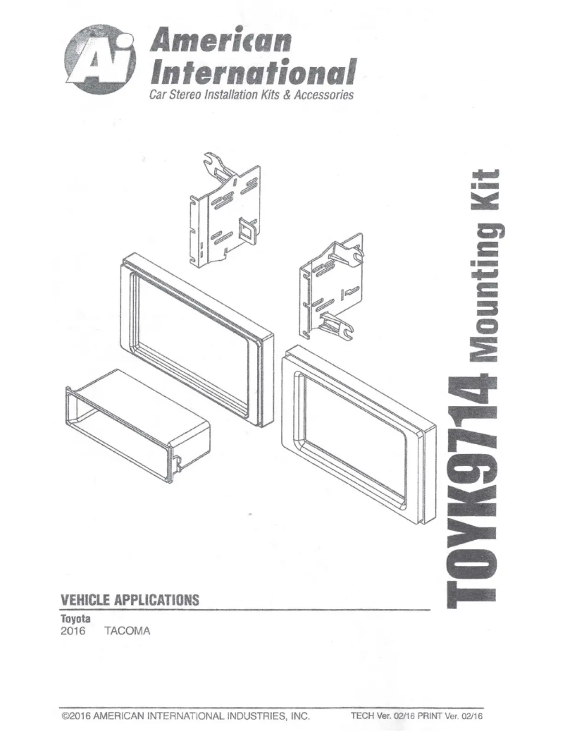 Image de la première page du manuel de l'appareil TOYK9714