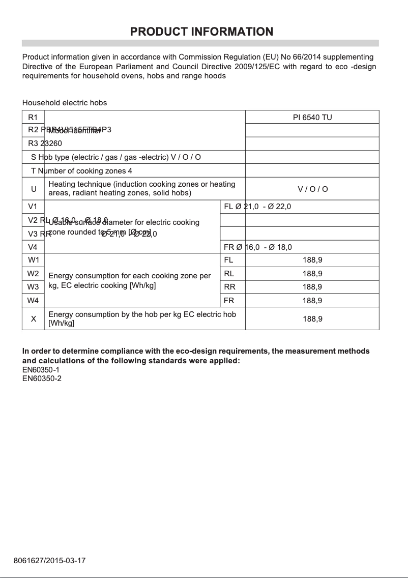 Imagen de la primera página del manual del dispositivo PI6540TU