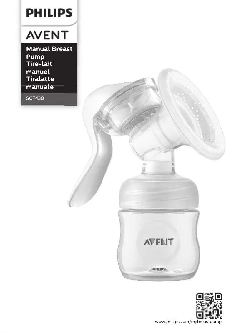 Page 1 de la notice Manuel utilisateur Philips Avent SCF430