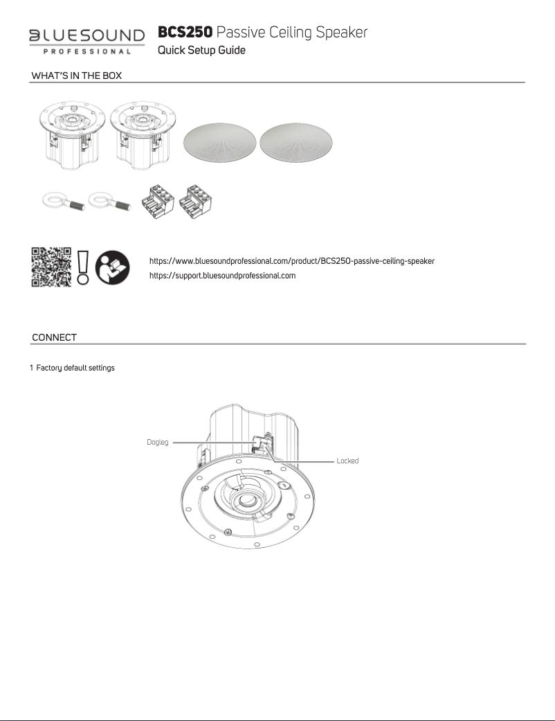 Image de la première page du manuel de l'appareil BCS250