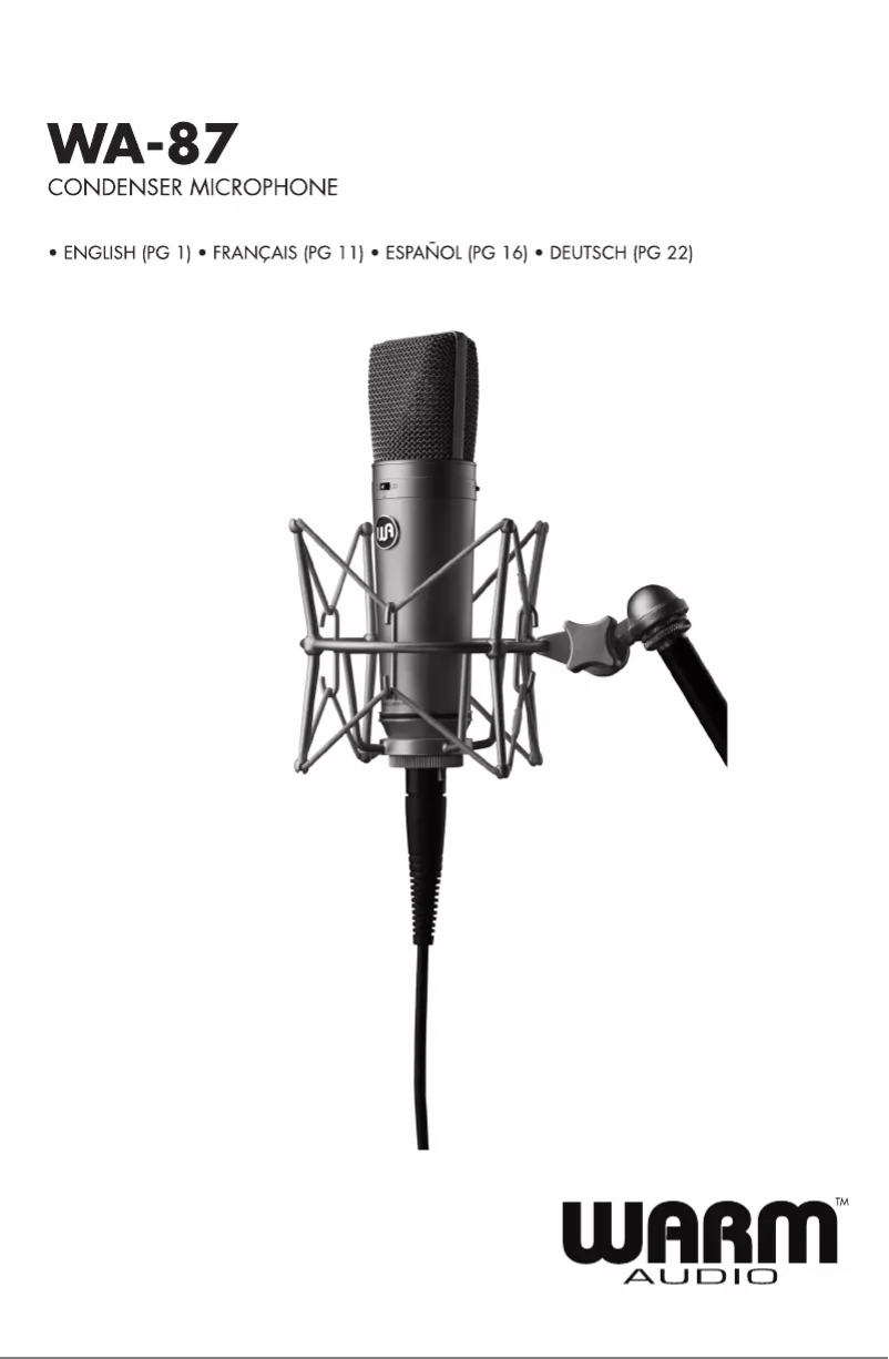 Page n°1 - Manuel utilisateur Warm Audio WA-87 R2
