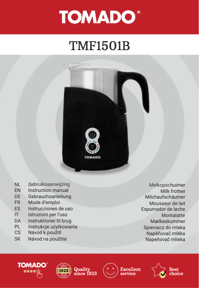 Image de la première page du manuel de l'appareil TMF1501B