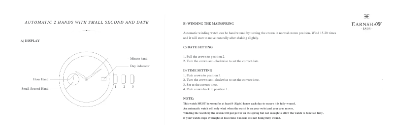 Página 1 del manual Manual de usuario Earnshaw ES-8027-01 Fitzroy