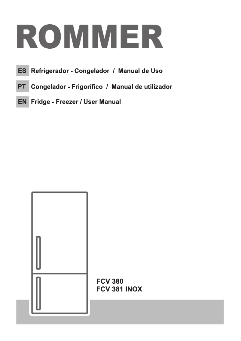 Image de la première page du manuel de l'appareil FCV 381 INOX