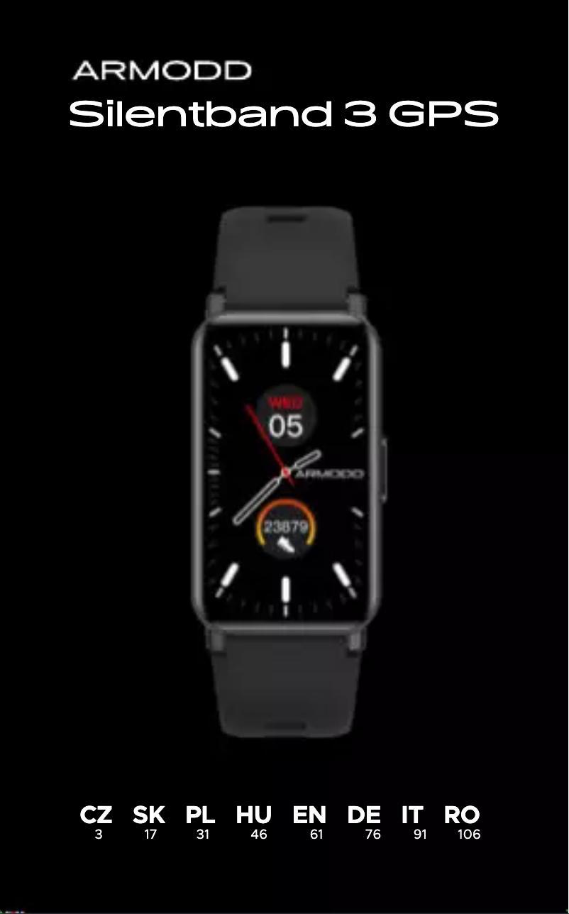 Image de la première page du manuel de l'appareil Silentband 3 GPS