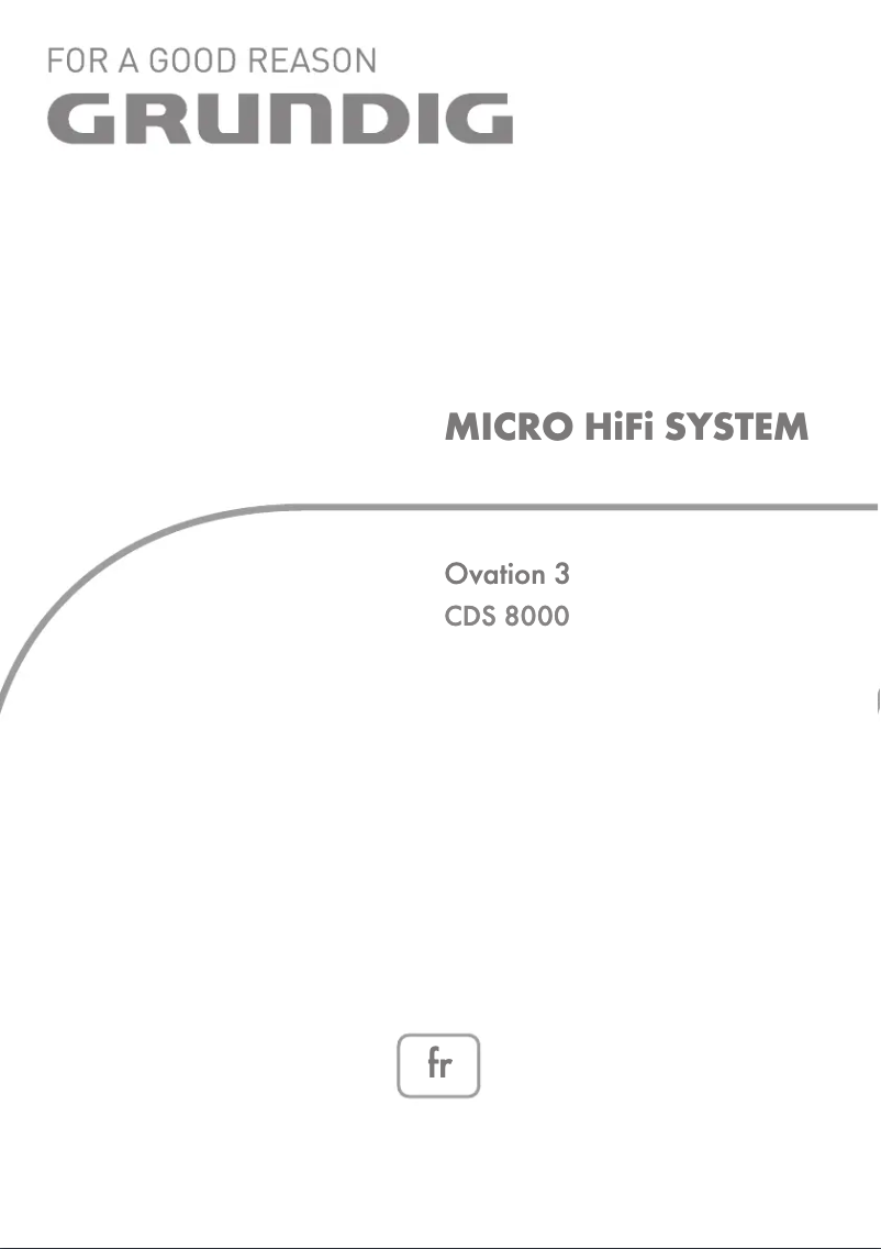 Image de la première page du manuel de l'appareil Ovation 3 CDS 8120