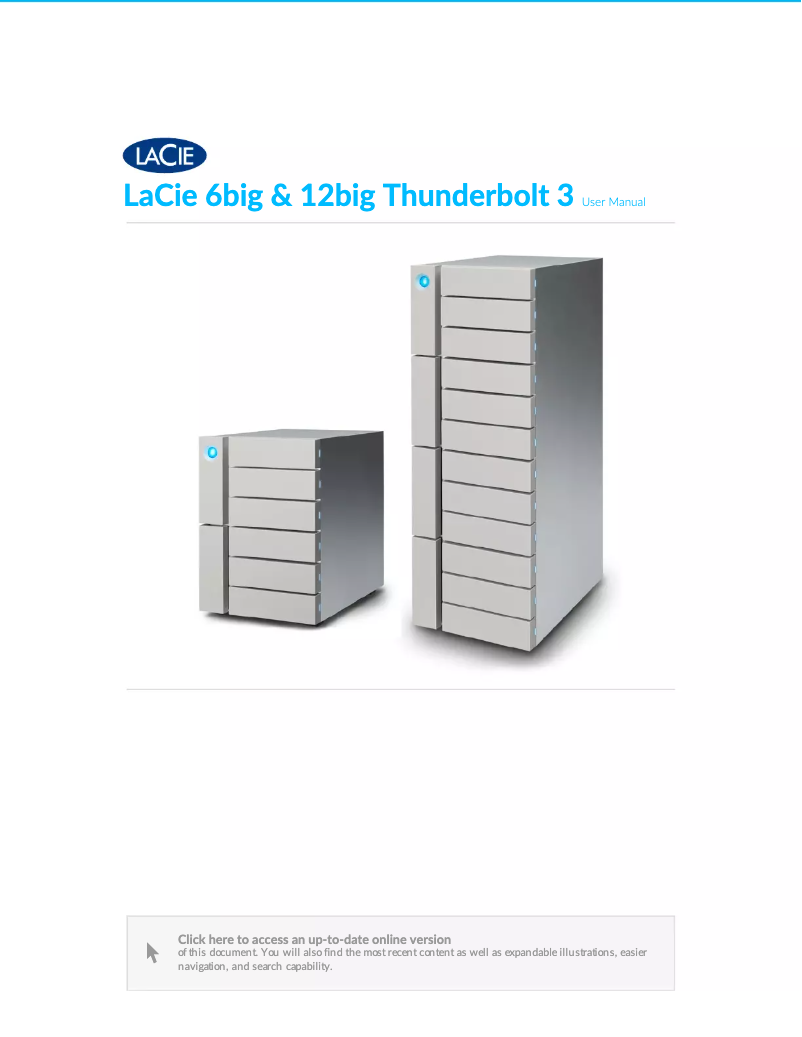 Página 1 del manual Manual de usuario LaCie 12big Thunderbolt 3