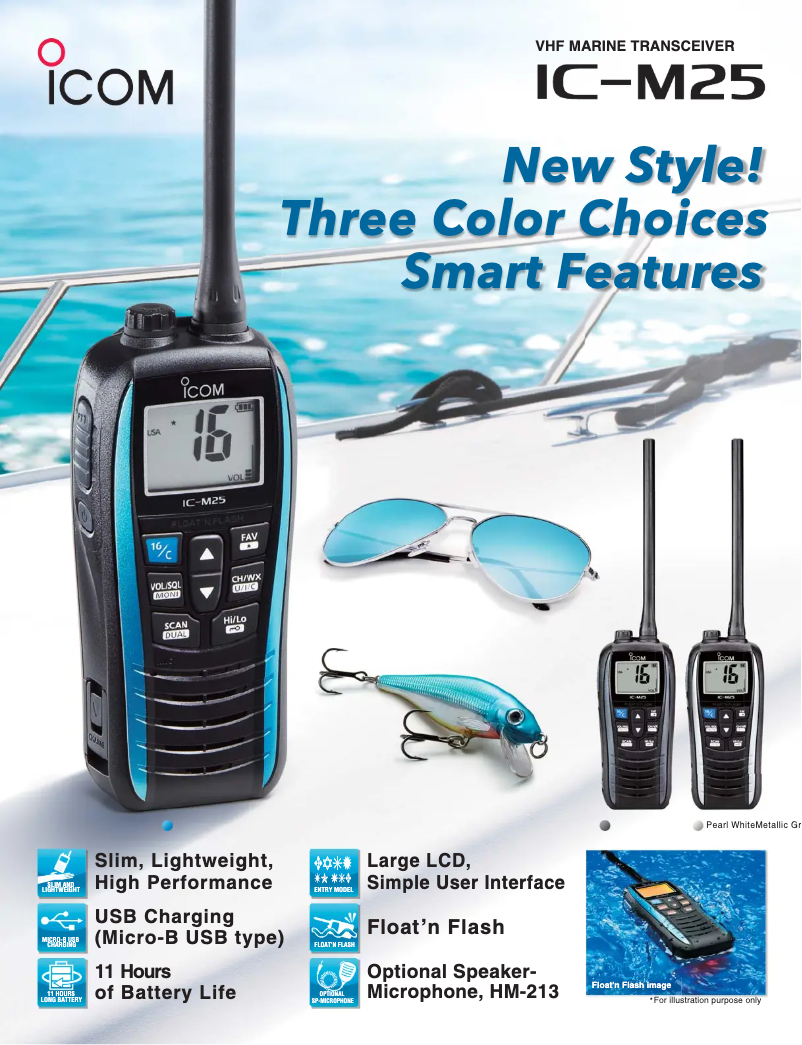 Page n°1 - Manuel utilisateur ICOM IC-M25