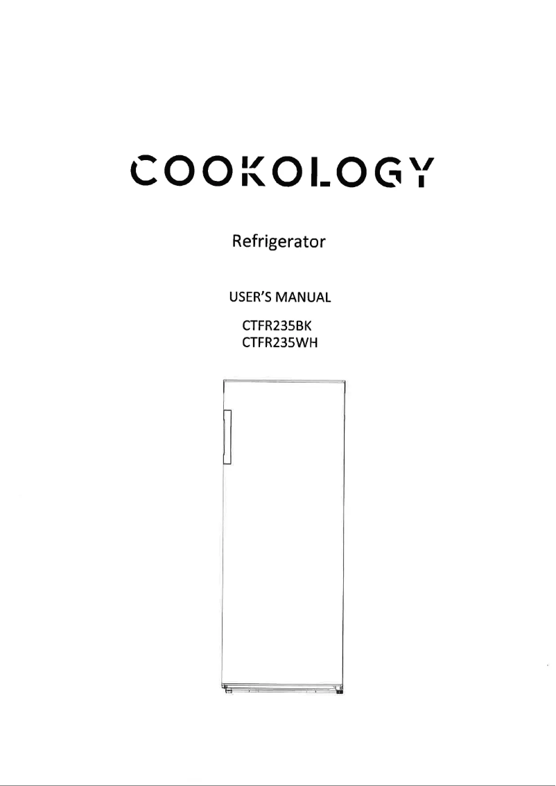 Page 1 de la notice Manuel utilisateur Cookology CTFR235BK