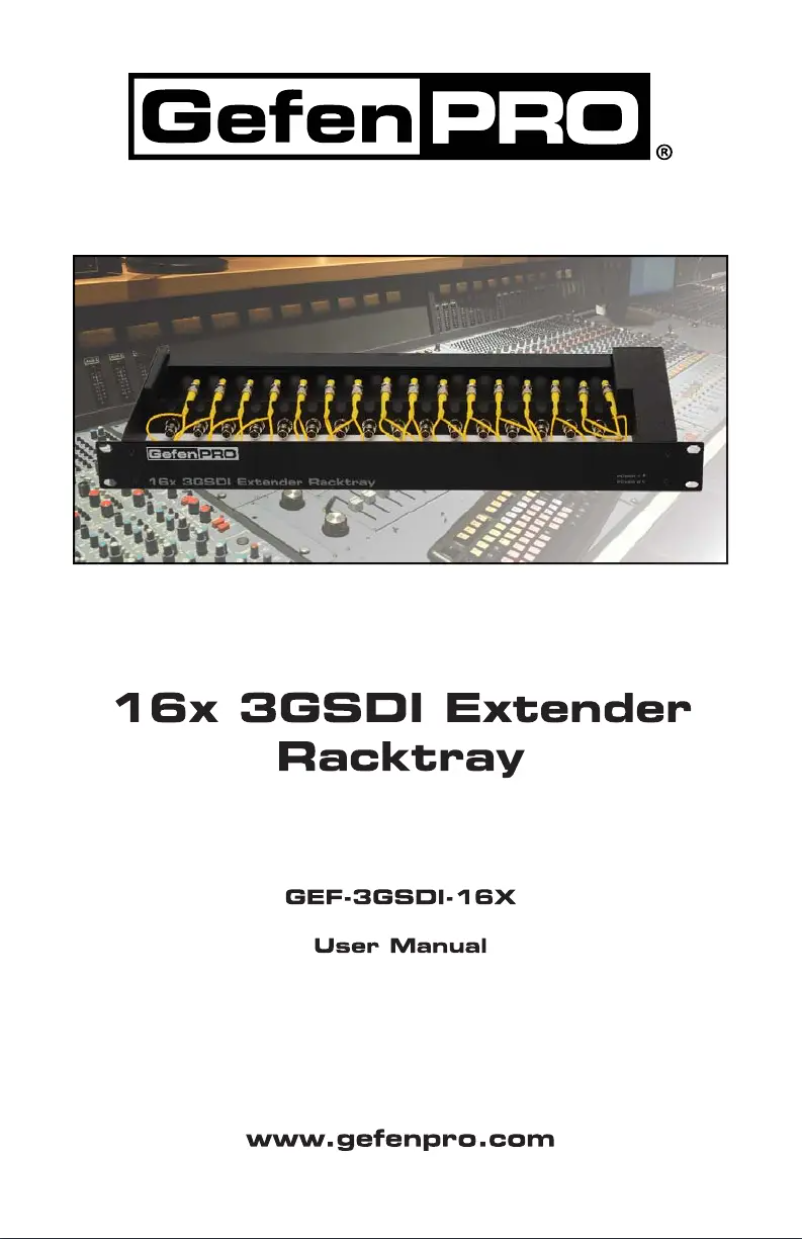 Image de la première page du manuel de l'appareil 3GSDI-16X