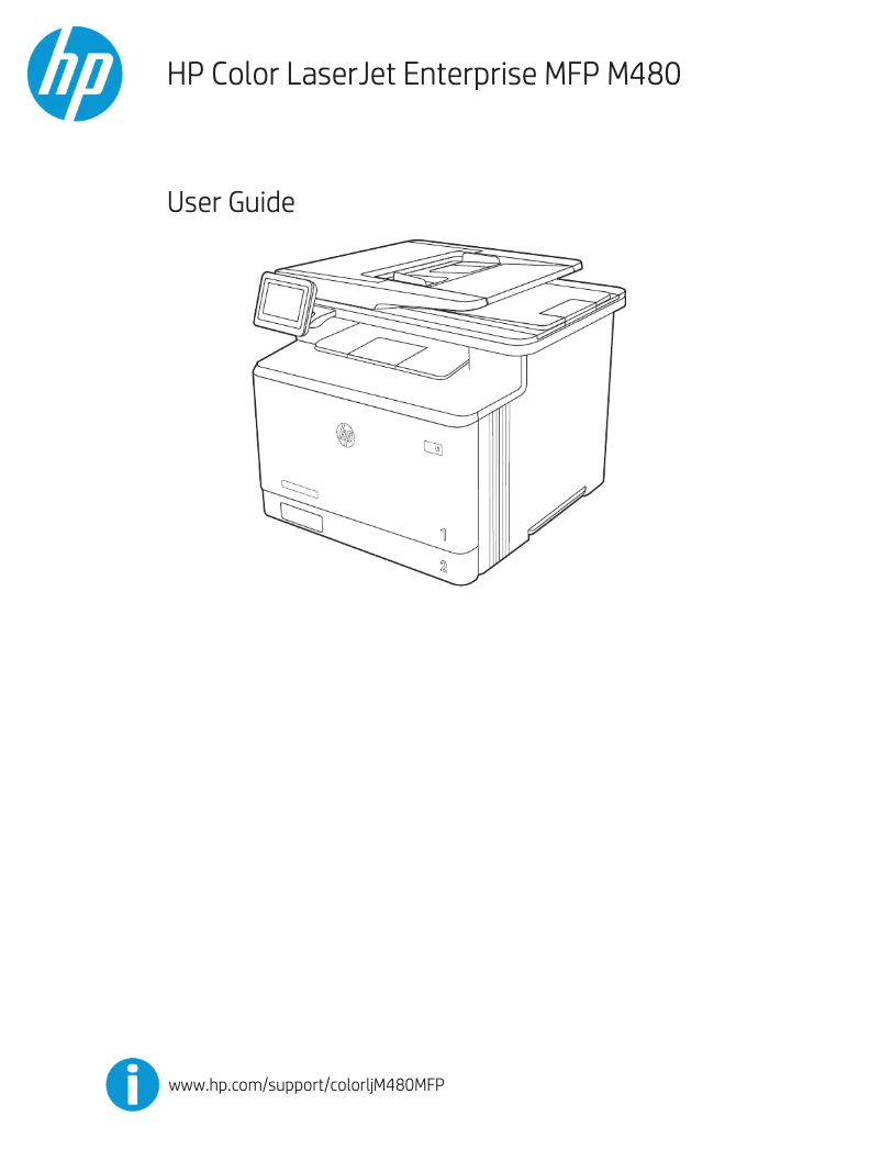 Page 1 de la notice Manuel utilisateur HP Color LaserJet Enterprise MFP M480f